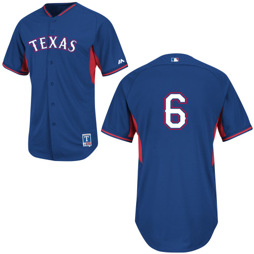 Tomas Telis #6 MLB Jersey-Texas Rangers Men's Authentic 2014 Cool Base BP Baseball Jersey